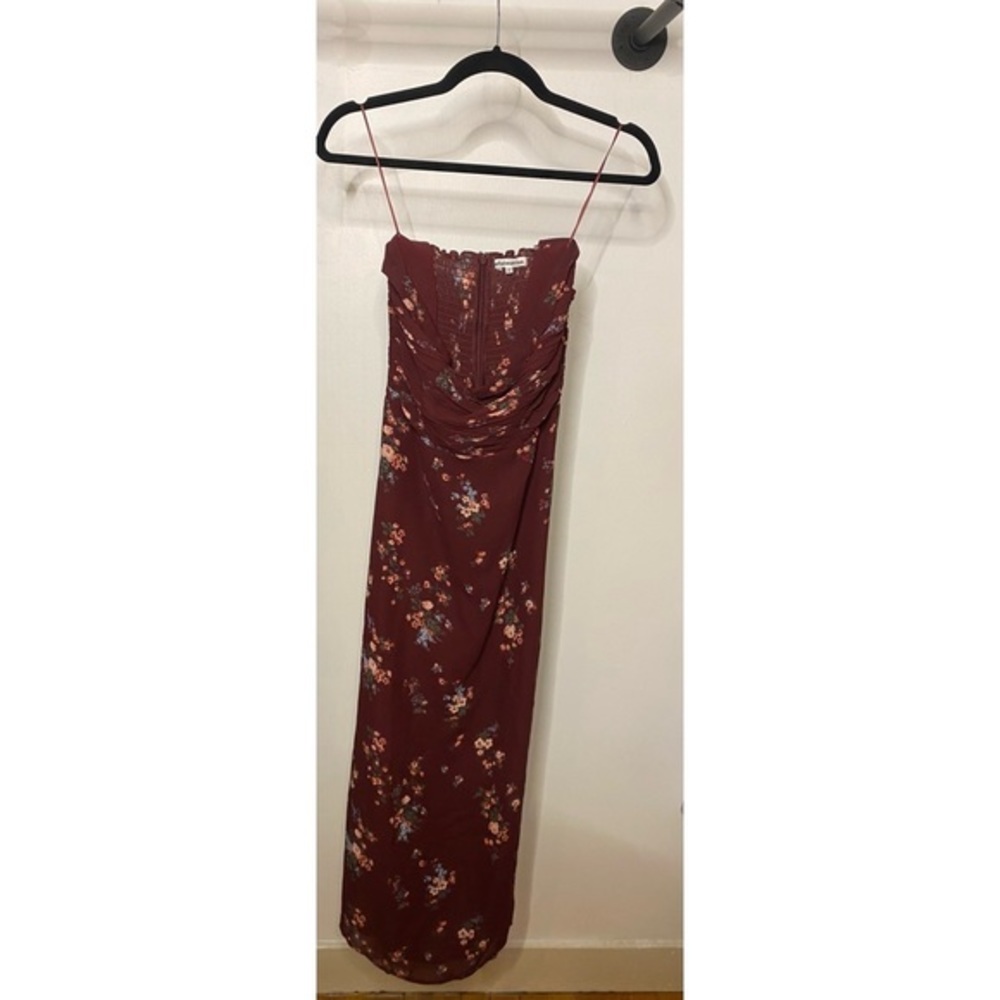 Reformation Lore Rosaline Strapless Midi Dress - Picture 3 of 5
